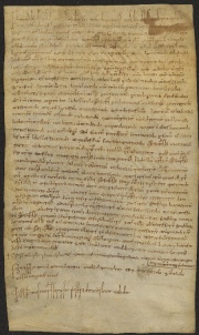 210 C.25.CCXr, Investitura fatta da Eriberto vescovo a favore dei fratelli Martino prete e Giovanni da Cereto, Modena, [1073-1079, lug. 15]